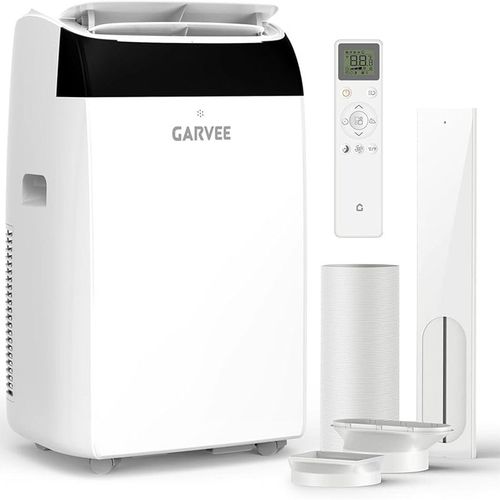 Garvee 14,000 BTU Portable Air Conditioner with Dehumidifier & Fan, Portable AC Units Cools up to 750 Sq. Ft., Remote Control, Auto Swing, Sleep Mode, White Top
