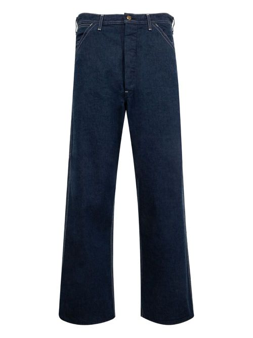 Contrast-stitching jeans - Blue