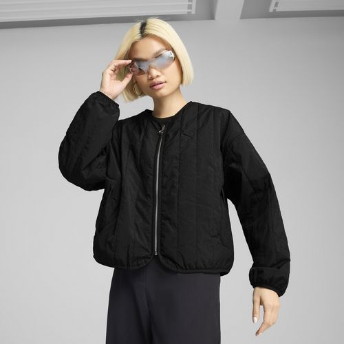 PUMA Wardrobe Essentials Women's Relaxed Reversible Liner Jacket in Black