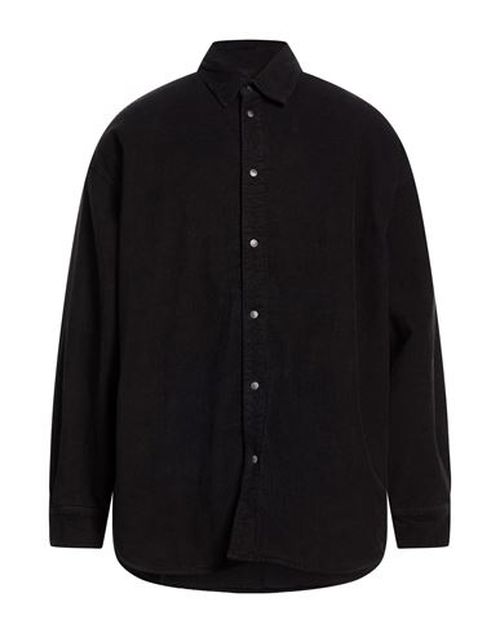 Man Shirt Black Size 36 Cotton