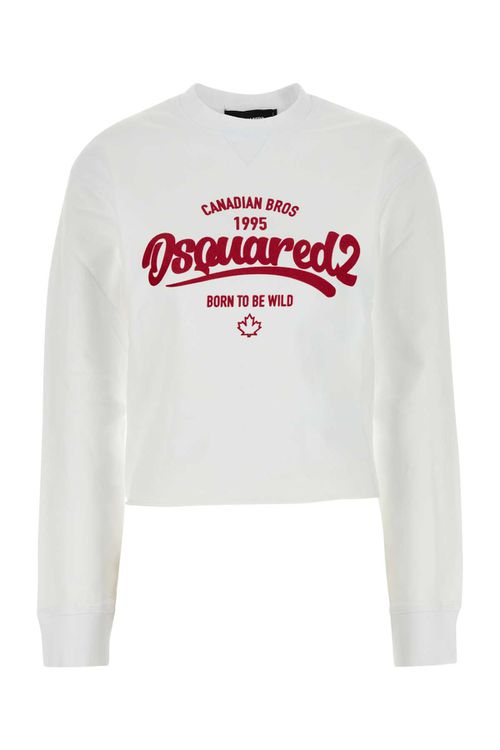 White Cotton Sweatshirt