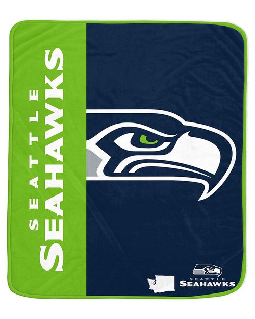 Seattle Seahawks Nfl Team Logo Soft Fleece Throw