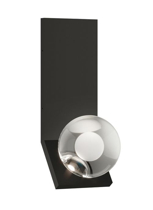 Nightshade Black LED Wall Sconce from the Mina Collection