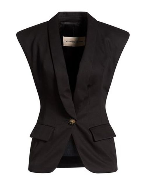 Woman Blazer Black Size 2 Cotton