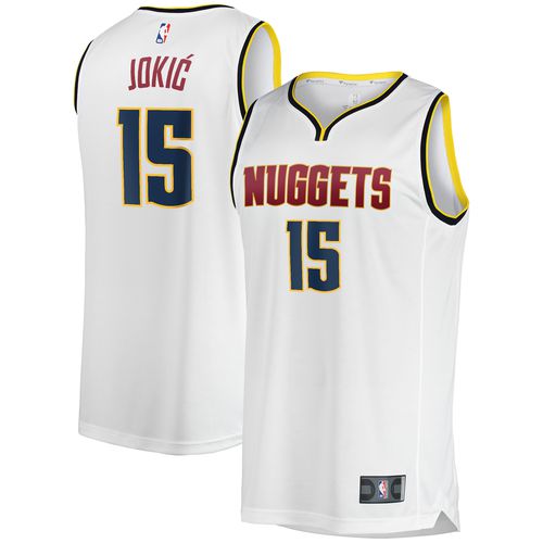 Men's Nikola Jokic White Denver Nuggets Fast Break Player Jersey