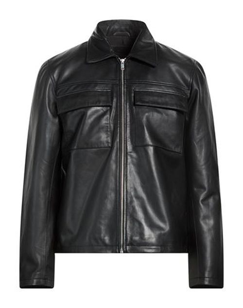 Man Jacket Black Size XL Sheepskin