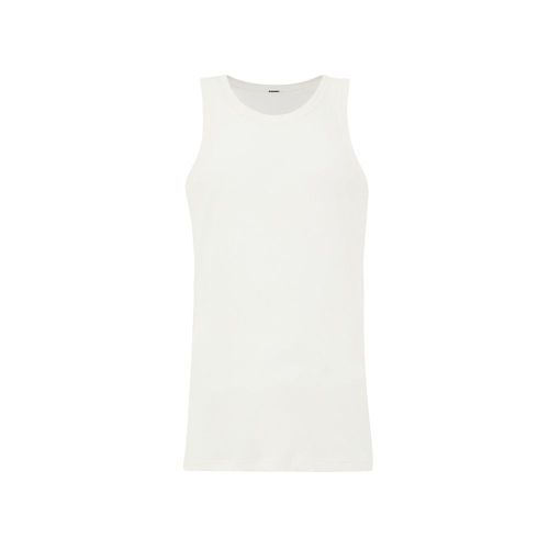 Cotton Gauze Tank Top — White