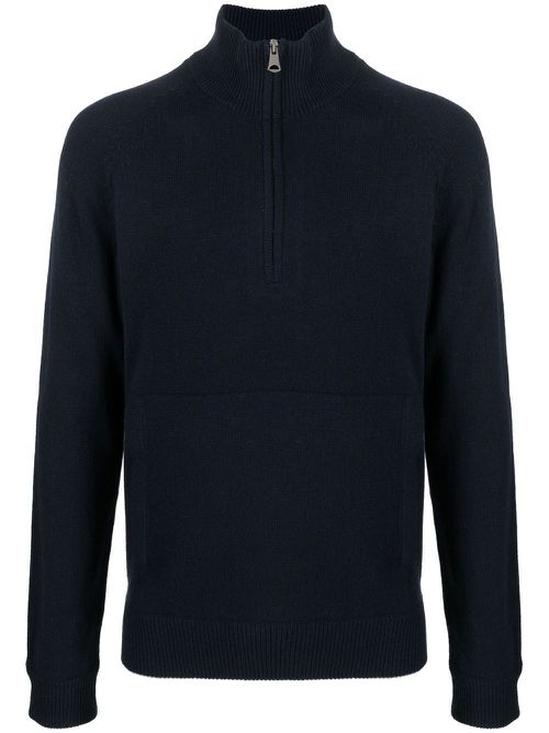 Collin half-zip knit jumper - Blue