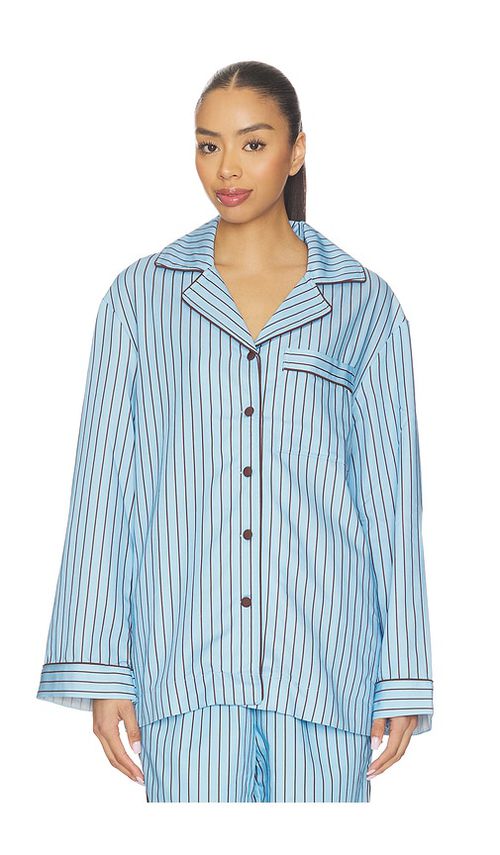 Hommey Long Sleeve Shirt in Blue. - M also in L, S, XL