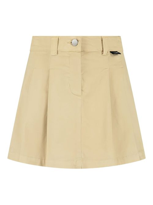 Pleat-detailing mini skirt - Neutrals