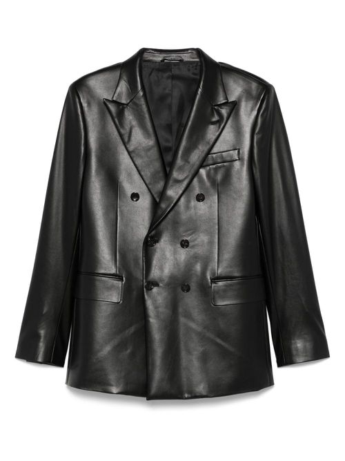 ERALDO faux-leather jacket - Black