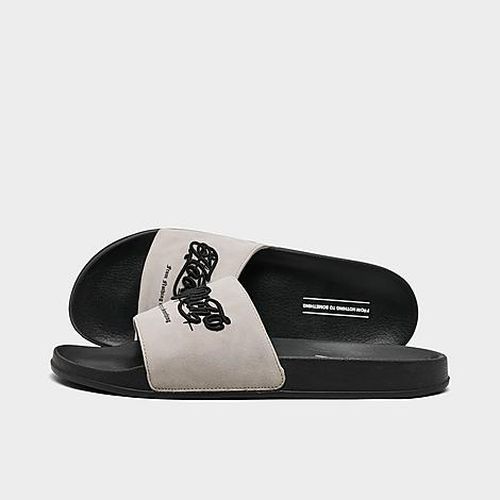 Men's Strike Slide Sandals in Black/Grey