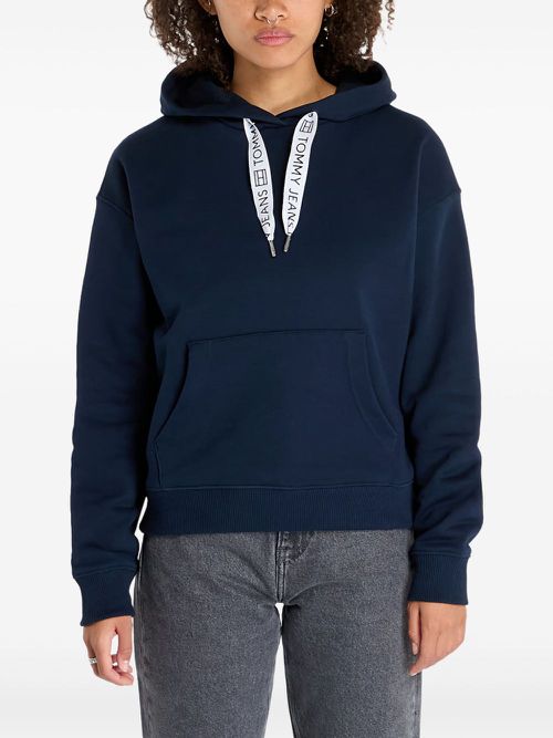 Logo-print hoodie - Blue