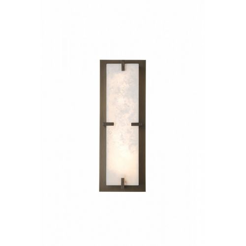 Alabaster Aged Brass LED Wall Sconce from the Sedona Collection