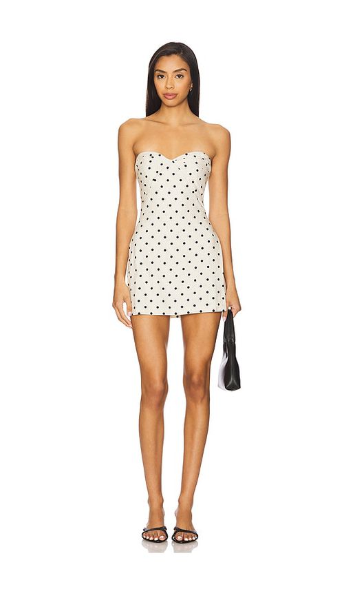 Amanda Uprichard Soho Skort Romper in Beige.  XL. Also in