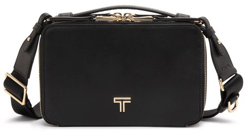 Voyageur Myla Crossbody in Black and Light Gold