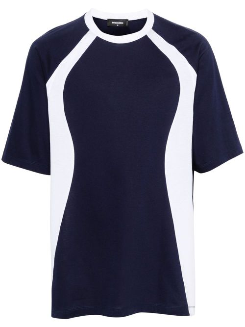 Logo-print cotton T-shirt - Blue