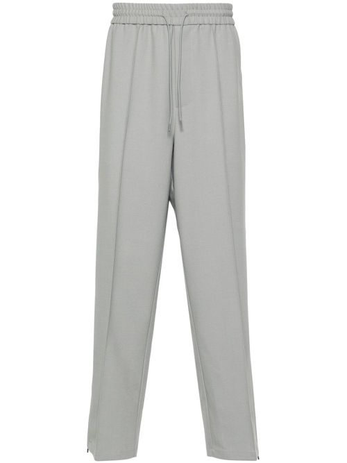 Raised-seam straight trousers - Grey