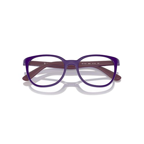 Ray-Ban Rb1631 Optics Kids Bio-based Eyeglasses Violet On Bordeaux Frame Clear Lenses 47-16