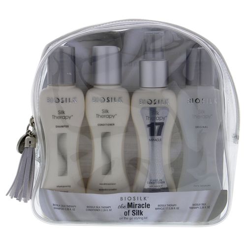 The Miracle of Silk Kit by for Unisex - 4 Pc 2.26oz Silk Therapy Original, 2.26oz Therapy Miracle 17, 2.26oz Silk Therapy Shampoo, 2.26oz Silk Therapy Conditioner