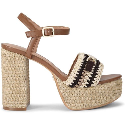 Carvela Womens Nola Platform Heel Sandals - Black Fabric