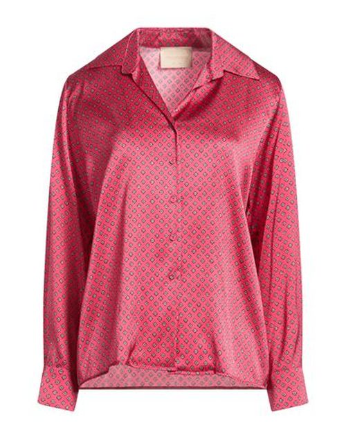 Momoní Woman Shirt Fuchsia Size 6 Silk, Elastane