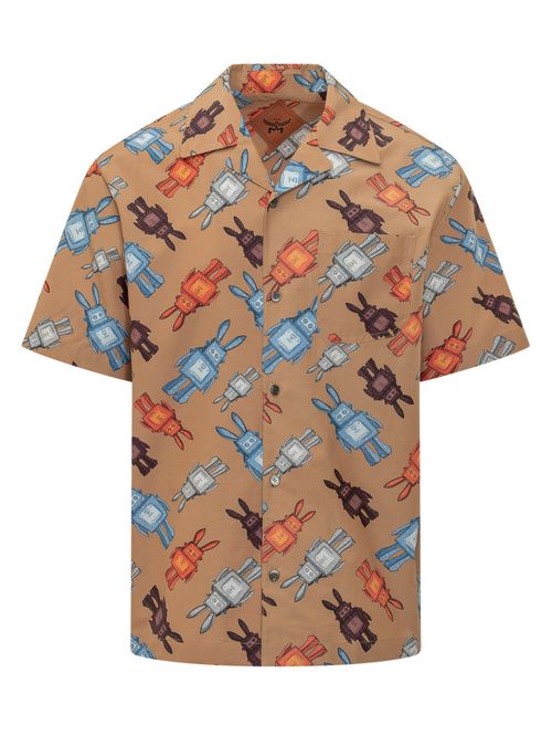 Brown Regular Printed Shirt
