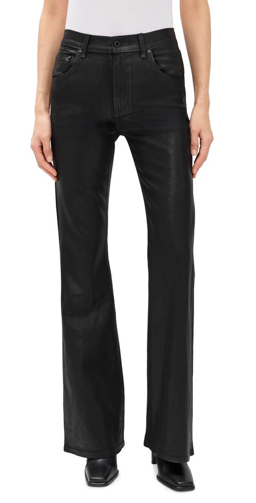 Bond Street Coated Jeans Coated Black