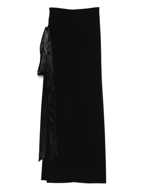 Strapless flared skirt - Black