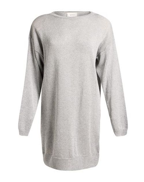 Woman Mini dress Light grey Size ONESIZE Viscose, Polyamide, Metallic Polyester