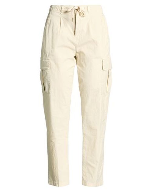 Woman Pants Sand Size M Cotton, Elastane