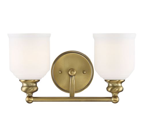 Savoy House Melrose by Brian Thomas 2-Light Bathroom Vanity Light in Warm Bras