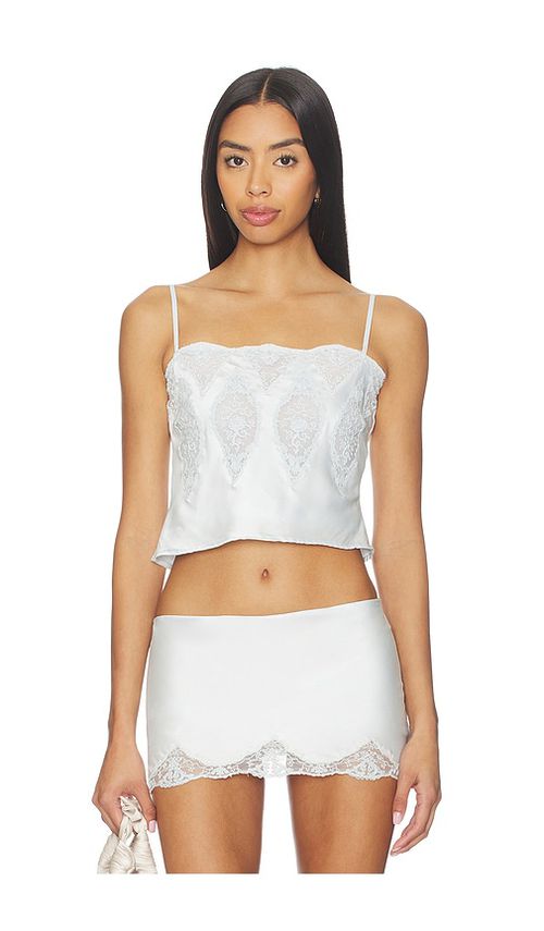 LoveShackFancy Amies Top in Baby Blue. - S also in XS, M