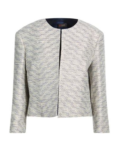 Plissè Collection Woman Jacket Navy Size 10 Polyester
