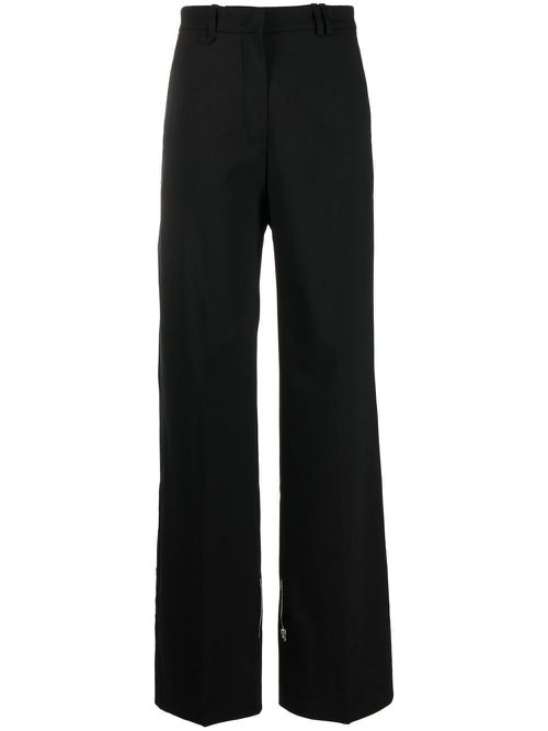 Tapered-leg trousers - Black