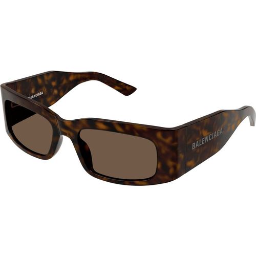 Balenciaga Unisex BB0328S 002 Sunglasses Acetate Havana Brown Squared