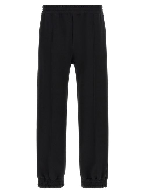 Black Solid Track Pants