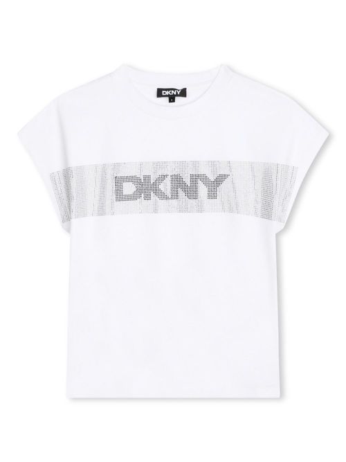 Crystal-embellished cotton T-shirt - White