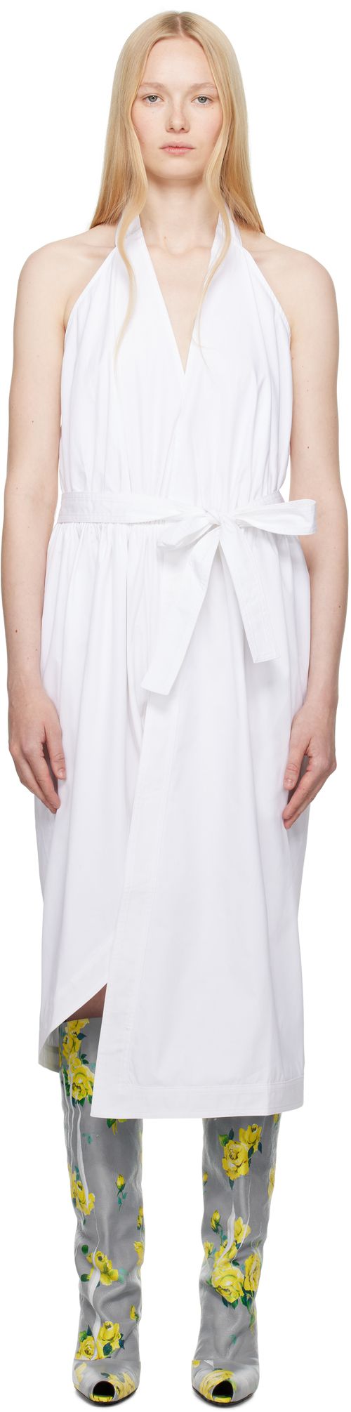 16Arlington White Vitalia Midi Dress