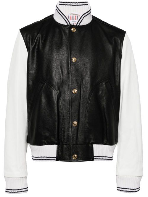 Blouson leather jacket - Black