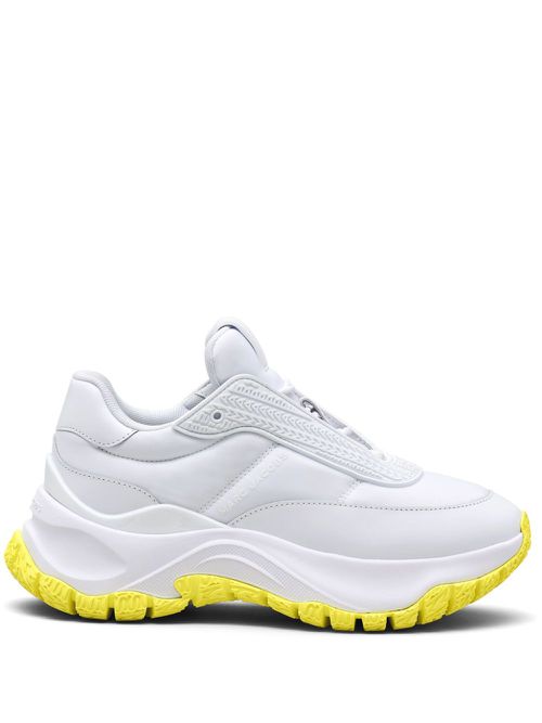 The Lazy Runner logo-embossed sneakers - White