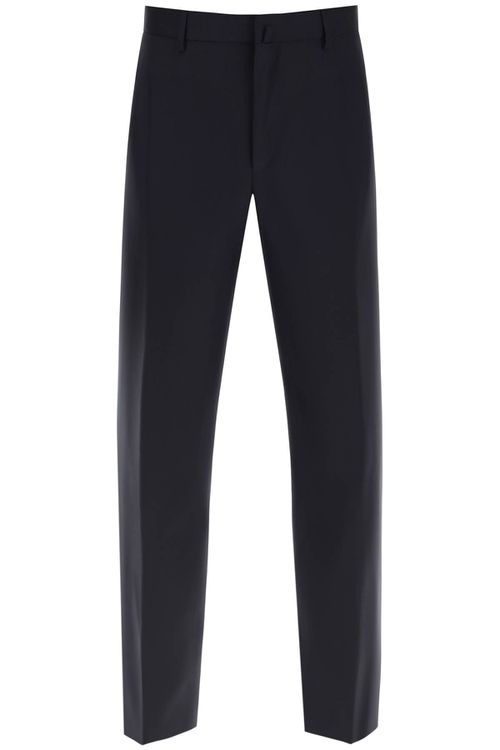 -Pantaloni A Sigaretta In Fresco Lana-Uomo
