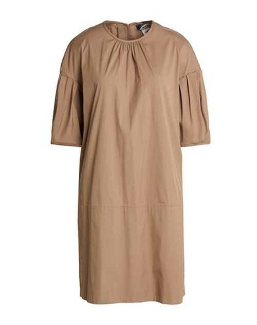 Woman Mini dress Light brown Size 6 Cotton, Polyamide, Elastane