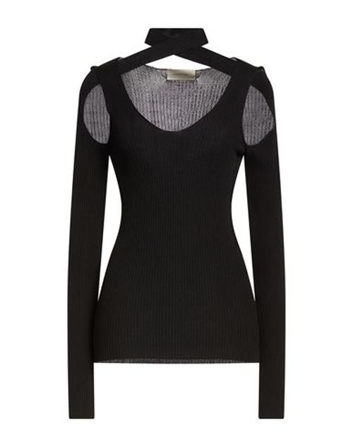 Woman Sweater Black Size L Viscose, Polyamide