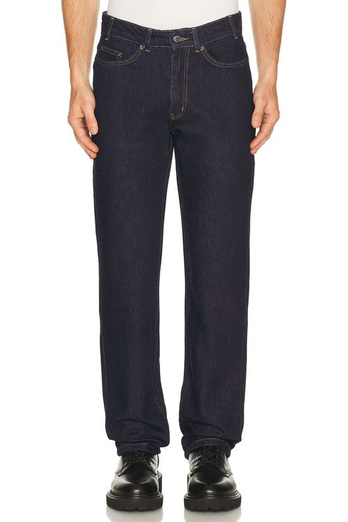 Percival Straight Leg Denim Jeans in Blue