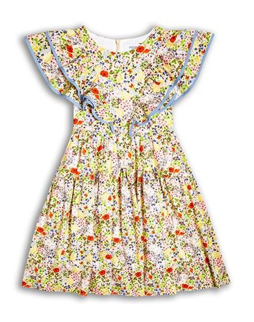 Kid Girl Kids' dress Pastel yellow Size 10 Cotton