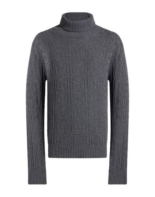 Man Turtleneck Grey Size L Nylon, Viscose, Wool, Cashmere