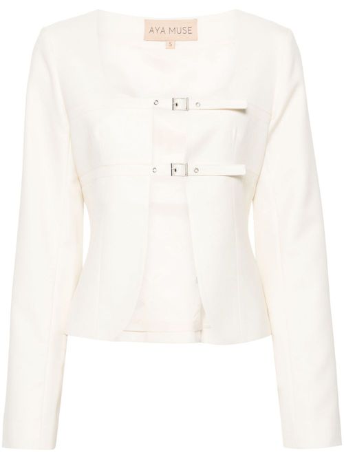 Apure buckle-fastening jacket - Neutrals
