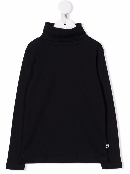 Fine-knit rollneck sweater - Blue