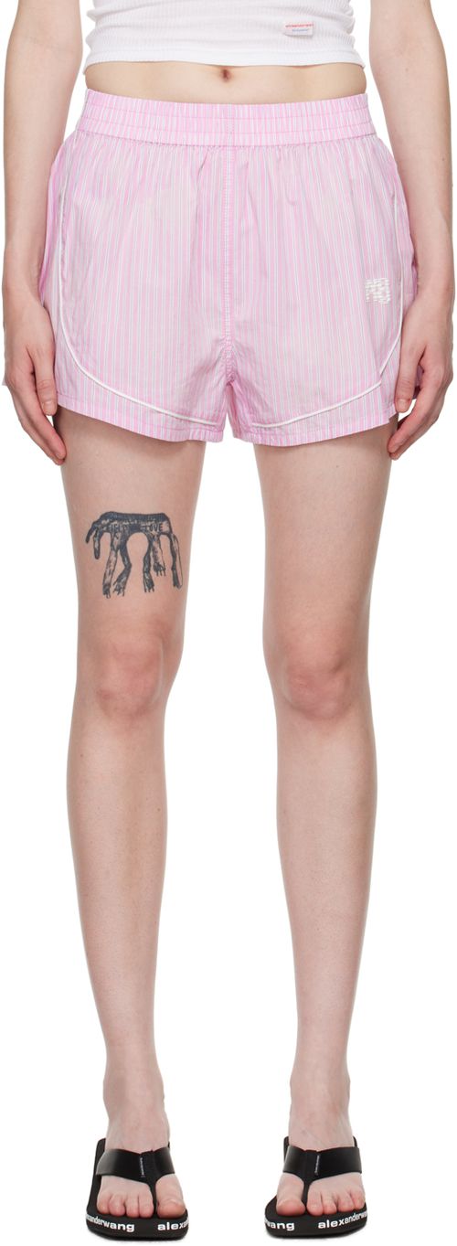 Alexanderwang.t Pink Track Shorts
